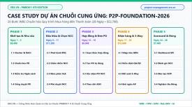 Case Study Quản trị Dự án Chuỗi Cung Ứng (Procure-to-Pay): Lộ trình 20 Bước WBS & Đối soát 3-Way Match